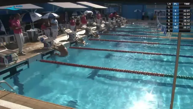 50m Costas Masculino - Série 1