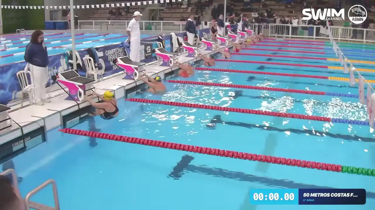 50m Costas Feminino - Série 3