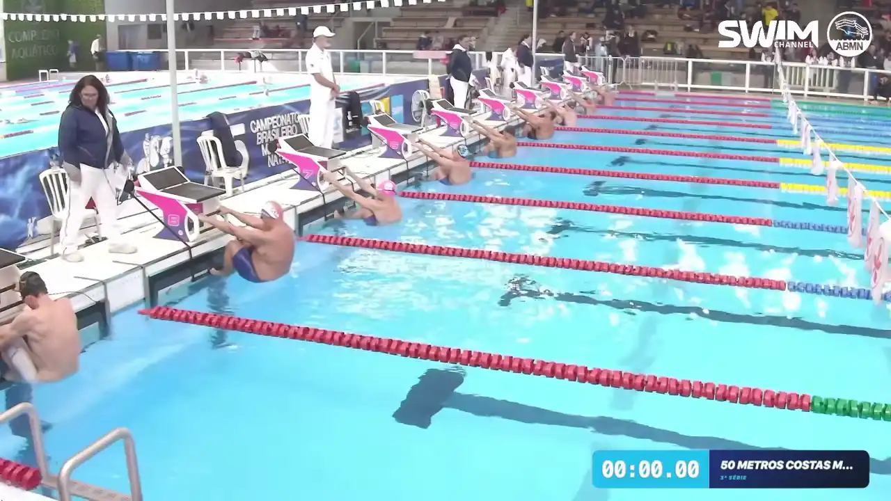 50m Costas Masculino - Série 3