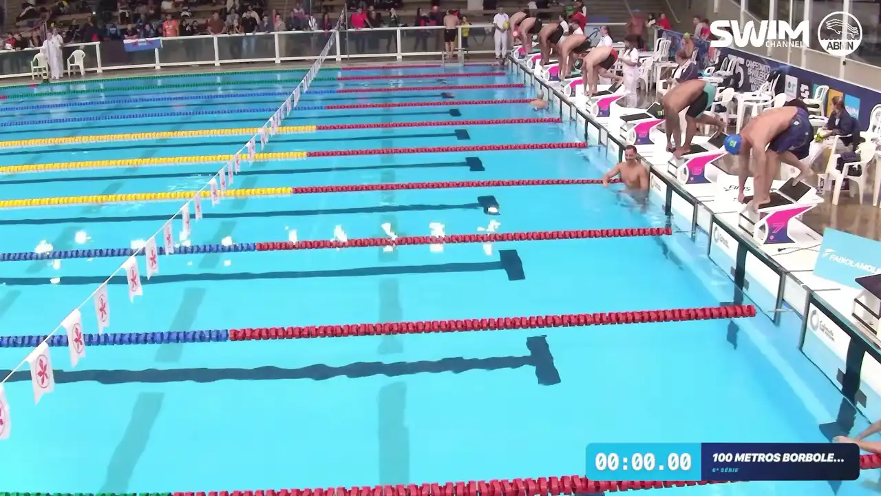 100m Borboleta Masculino - Série 6