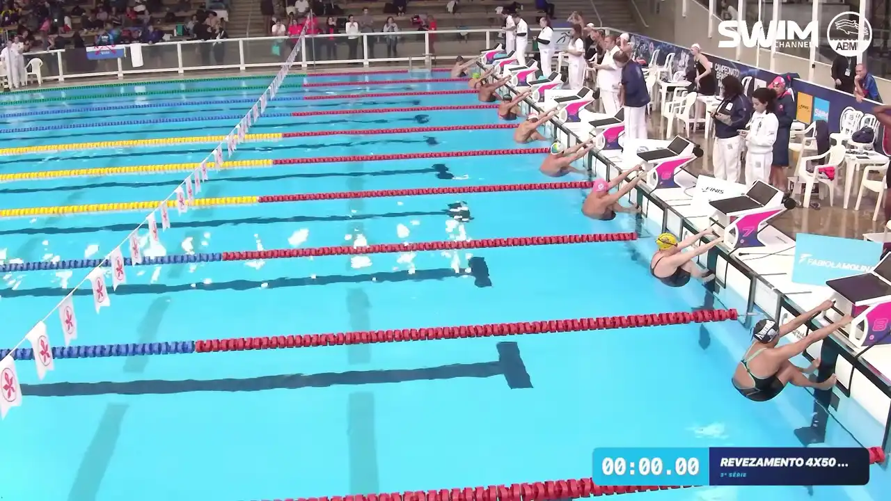 Revezamento 4×50m Medley Misto - Série 3