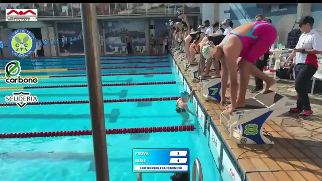 50m Borboleta Feminino - Série 6