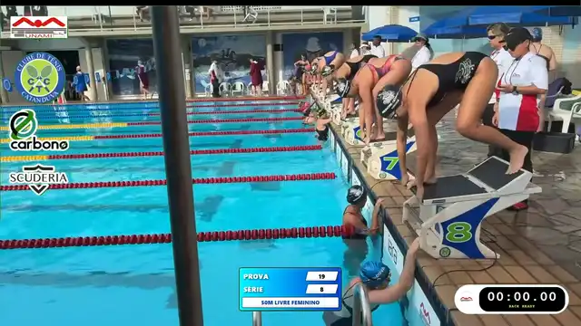 50m Livre Feminino - Série 8