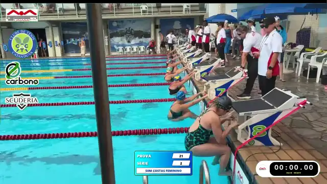 50m Costas Feminino - Série 2
