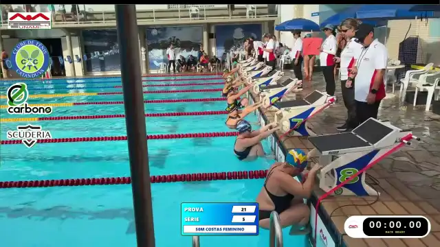 50m Costas Feminino - Série 5