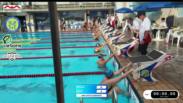 50m Costas Feminino - Série 6