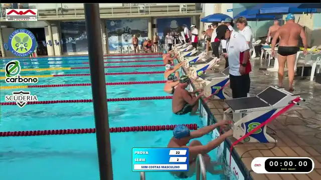 50m Costas Masculino - Série 2