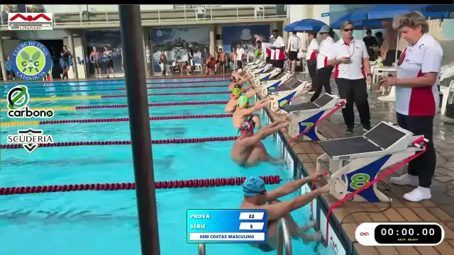 50m Costas Masculino - Série 5