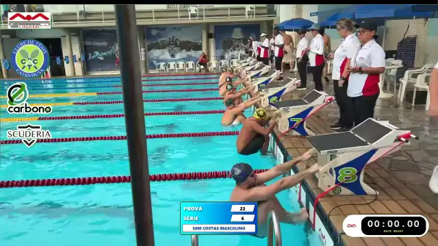 50m Costas Masculino - Série 6