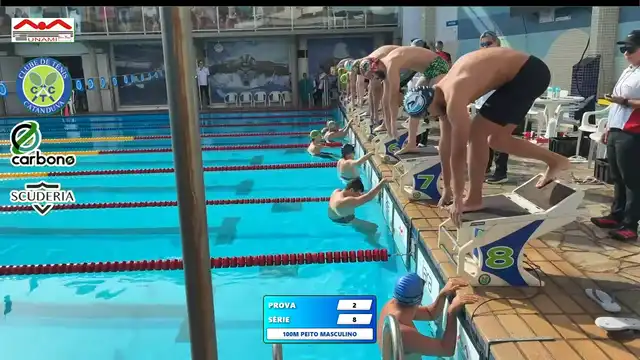100m Peito Masculino - Série 8