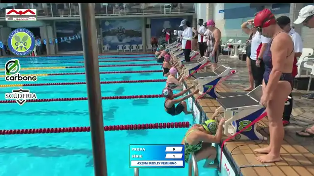Revezamento 4×25m Medley Feminino