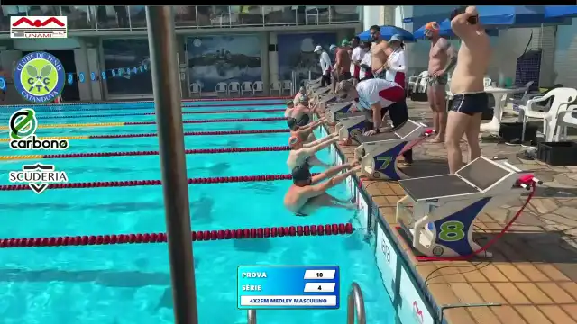 Revezamento 4×25m Medley Masculino - Série 4