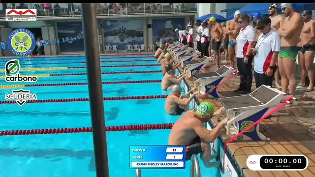 Revezamento 4×50m Medley Masculino - Série 3