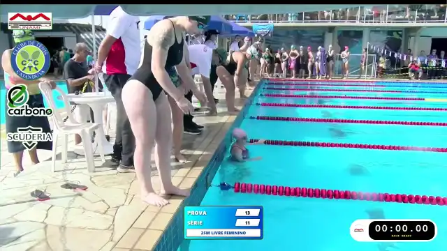 25m Livre Feminino - Série 11