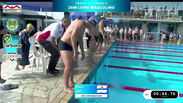 25m Livre Masculino - Série 5