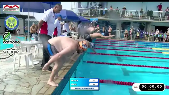 25m Livre Masculino - Série 10