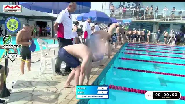 25m Livre Masculino - Série 18