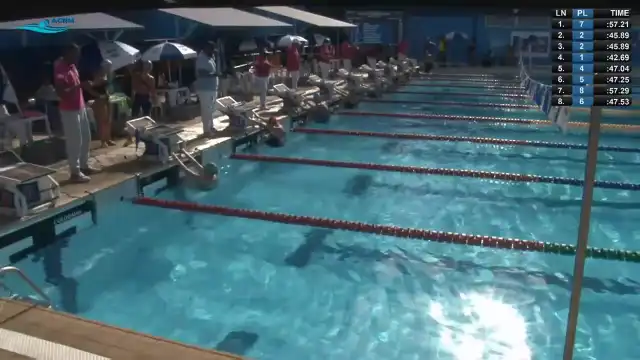 50m Costas Feminino - Série 3