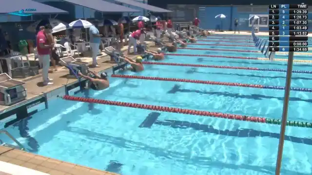 100m Costas Masculino - Série 4