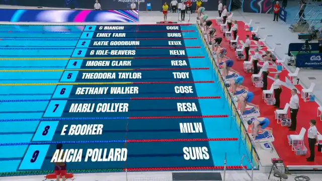 Women's 50m Breaststroke - Heat 10/10