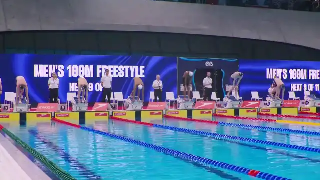 Men's 100m Freestyle - Heat 9/11