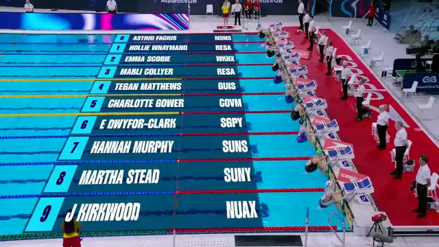 Women's 50m Backstroke - Heat 6/10
