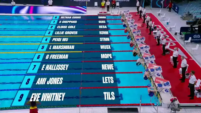Women's 50m Backstroke - Heat 7/10