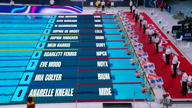 Women's 50m Backstroke - Heat 8/10