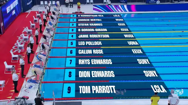 Men's 100m Butterfly - B Final