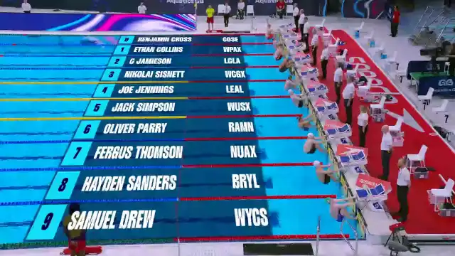 Men's 50m Backstroke - Heat 3/8