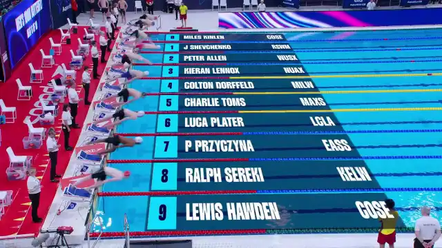 Men's 100m Butterfly - Heat 6/10