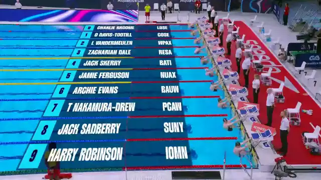 Men's 50m Backstroke - Heat 6/8