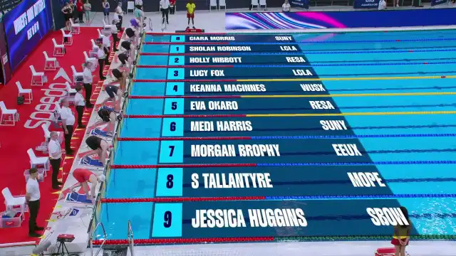 Women's 100m Butterfly - Heat 10/10