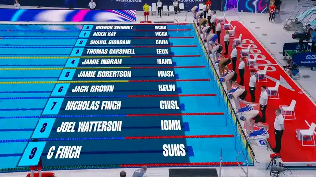Men's 50m Butterfly - B Final