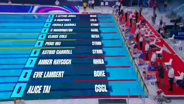 Women's 50m Freestyle - Heat 2/10