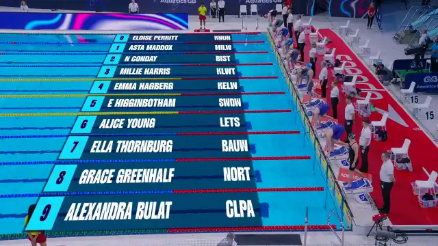 Women's 50m Freestyle - Heat 5/10